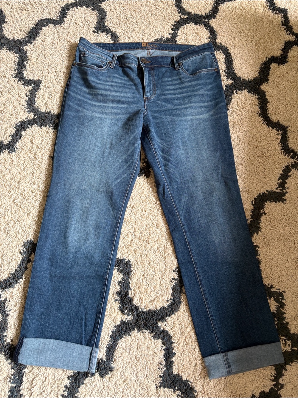 Kut from the Kloth Catherine Medium Wash Boyfriend Jeans - Blue